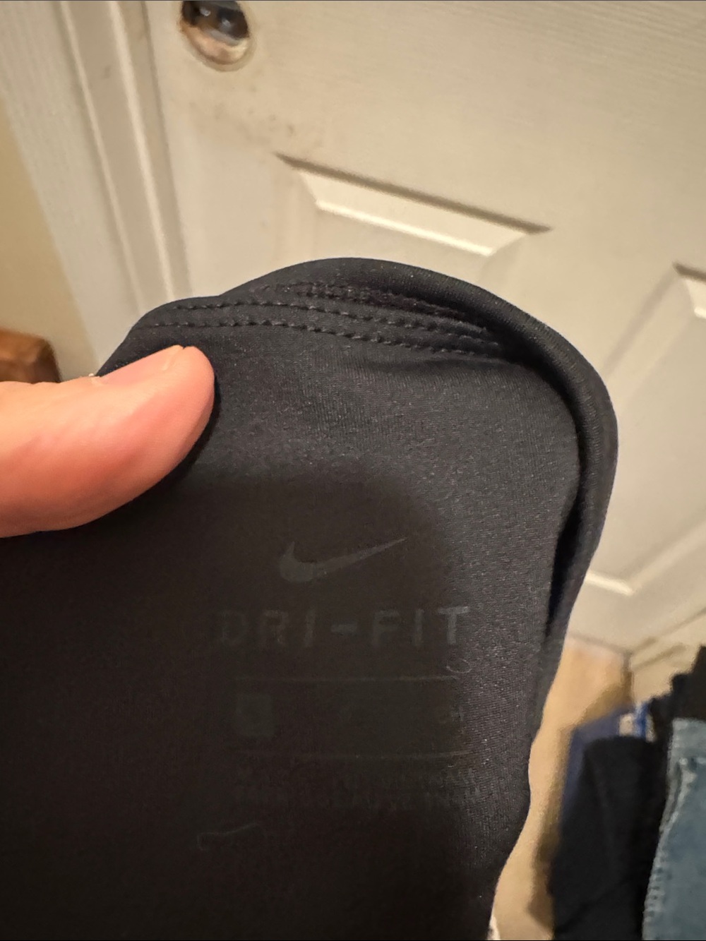 Nike Women's Black High-Rise Bike Shorts with Swoosh - Picture 4 of 4